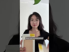 Miedzi i stali nierdzewnej Metalowe siatki Szkło laminowane do dostosowania kolorów