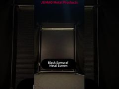 Czarna spiralna siatka metalowa samurajska Dekoracyjna ścianka działowa Wyświetlacz produkcyjny i instalacyjny