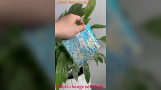 Kolorowe metalowe ekrany okienne Dekoracyjna siatka druciana Kolor gradientu blaknie