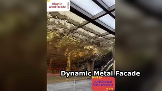 Kinetic Wind Facade Metalowy panel architektoniczny z siatki osłonowej Komercyjny