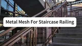 Rozszerzona siatka metalowa o niestandardowym wzorze do balustrady balustrady schodów