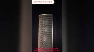 Spiralna dekoracyjna siatka metalowa zakrzywiona na zamówienie, niestandardowy ekran działowy ze stali nierdzewnej