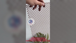 Kolorowe zasłony metalowe Zasłony z metalowej siatki Dekoracyjne zasłony metalowe Spersonalizowane, lekkie, luksusowe pri