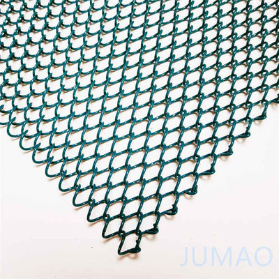 40 stóp elastyczna sieć drutu metalowego zasłony fasady trawy zielone