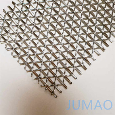 Niestandardowa sieć metalowa architektoniczna SS316 Chromowa stal