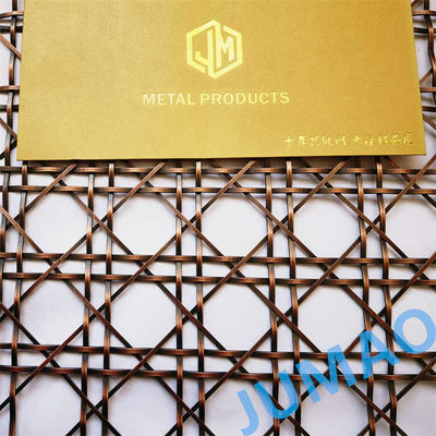 Starożytny Metal Dekoracyjny Architektoniczny Sieć Drutu Okrągła Dziura Diament Otwarcie 60%