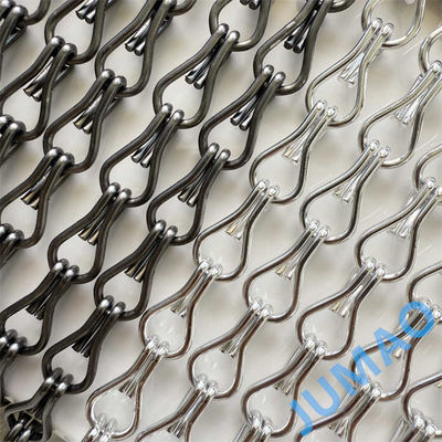 Wielkość łańcucha 12 mm*24 mm Metalowe zasłony łańcuchowe przeznaczone do budowy przemysłowej