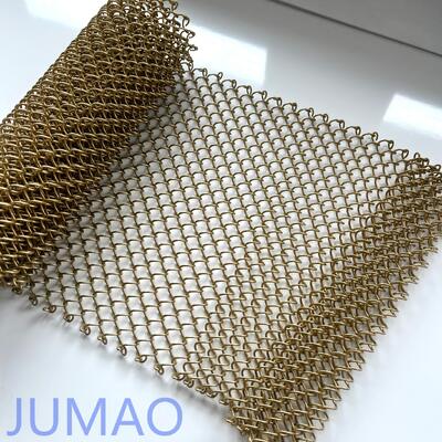 Wytrzymałe metalowe zasłony z siatki ze stali nierdzewnej do wystroju biura i domu