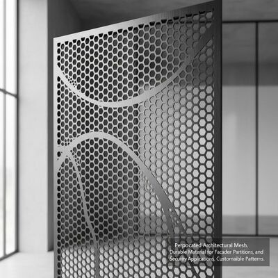 Perforatowane siatki architektoniczne Trwały materiał do elewacji, ścian wewnętrznych i zastosowań zabezpieczających