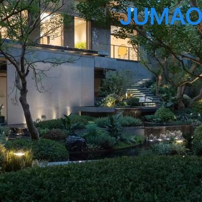 Large Metal Water Curtain With Green Plants For Outdoor Landscape Decor