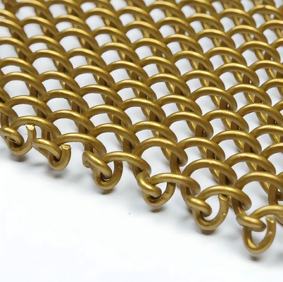 Siatka metalowa aluminiowa z otworem 1 mm, dekoracyjna metalowa zasłona do podziału przestrzeni, ścianki działowe